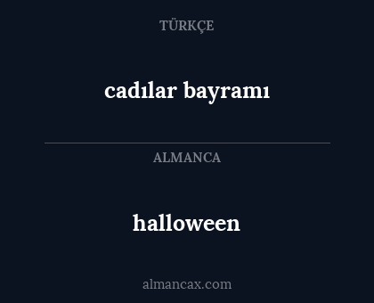 halloween - cadılar bayramı