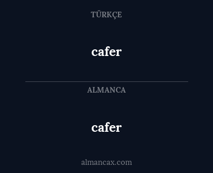 cafer - cafer
