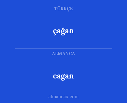 cagan - çağan