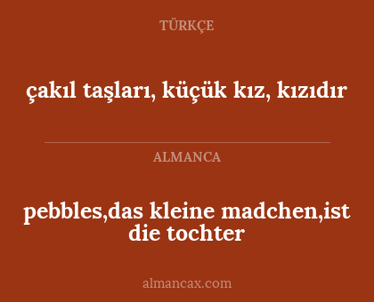 çakıl taşları, küçük kız, kızıdır - pebbles,das kleine madchen,ist die tochter