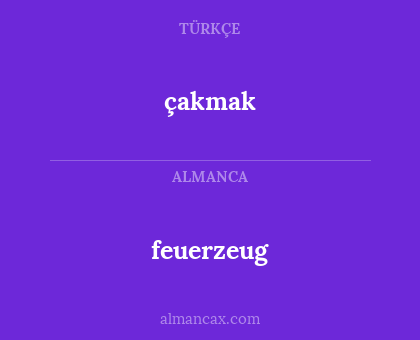 çakmak - feuerzeug
