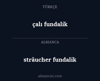 çalı
fundalik - sträucher
fundalik