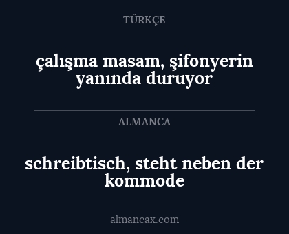 schreibtisch, steht neben der kommode - çalışma masam, şifonyerin yanında duruyor