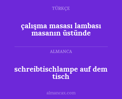 çalışma masası lambası masanın üstünde - schreibtischlampe auf dem tisch