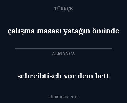 çalışma masası yatağın önünde - schreibtisch vor dem bett