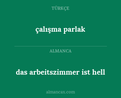 das arbeitszimmer ist hell - çalışma parlak