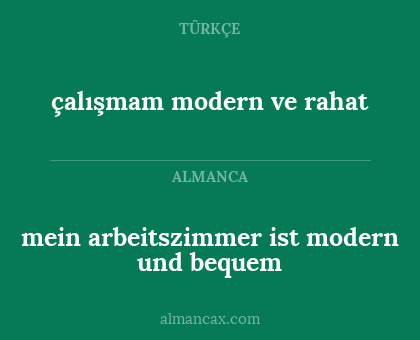 mein arbeitszimmer ist modern und bequem - çalışmam modern ve rahat