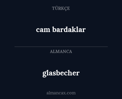 cam bardaklar - glasbecher