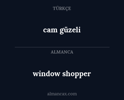 window shopper - cam güzeli
