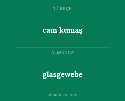 cam kumaş - glasgewebe
