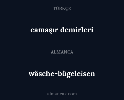 wäsche-bügeleisen - camaşır demirleri