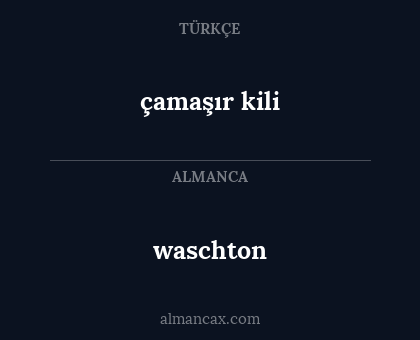 waschton - çamaşır kili