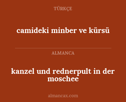 kanzel und rednerpult in der moschee - camideki minber ve kürsü
