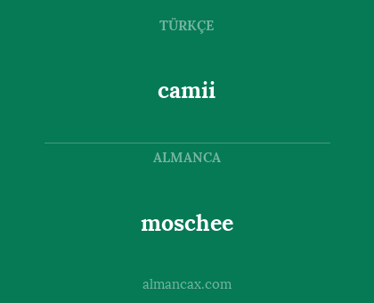 moschee - camii