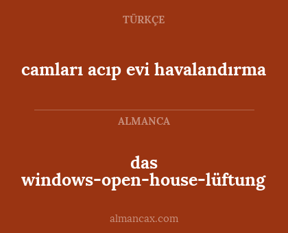 camları acıp evi havalandırma - das windows-open-house-lüftung