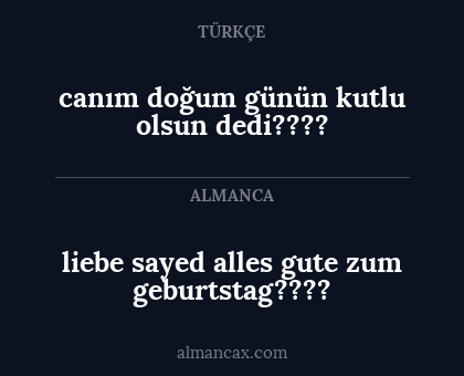 canım doğum günün kutlu olsun dedi???? - liebe sayed
alles gute zum geburtstag????