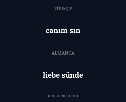 canım sın - liebe sünde