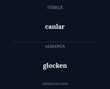 canlar - glocken