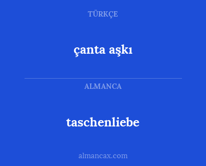 taschenliebe - çanta aşkı