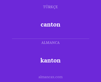 canton - kanton