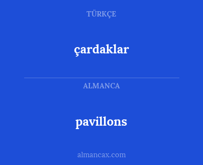 pavillons - çardaklar