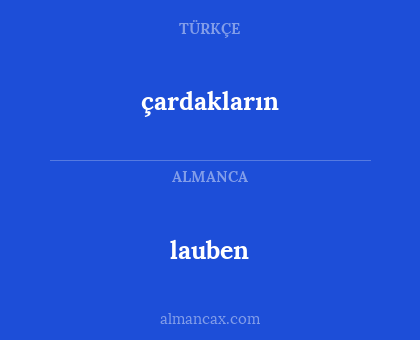 lauben - çardakların