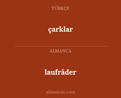 çarklar - laufräder