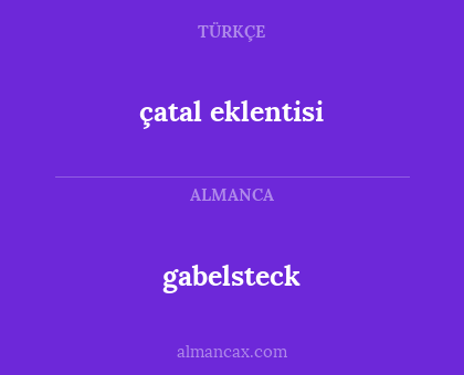 gabelsteck - çatal eklentisi
