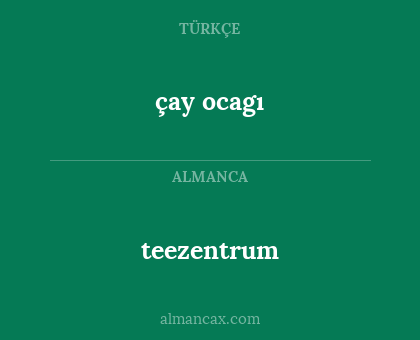çay ocagı - teezentrum