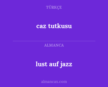 lust auf jazz - caz tutkusu