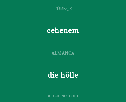 cehenem - die hölle