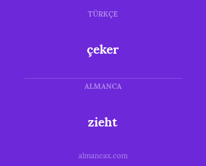 çeker - zieht