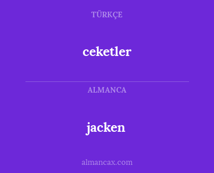 jacken - ceketler