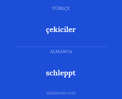 schleppt - çekiciler