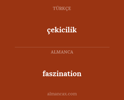 faszination - çekicilik