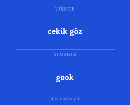 gook - cekik göz