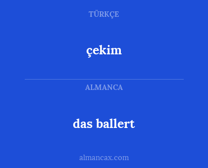 çekim - das ballert