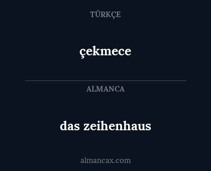 çekmece - das zeihenhaus
