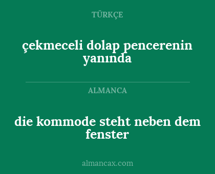 çekmeceli dolap pencerenin yanında - die kommode steht neben dem fenster
