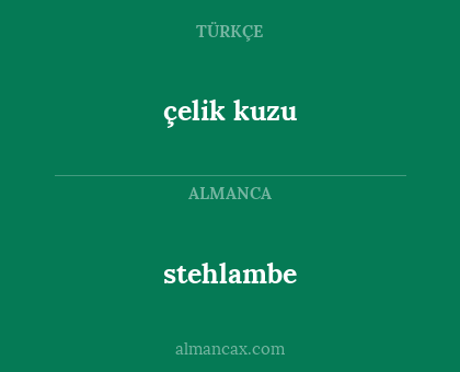 stehlambe - çelik kuzu