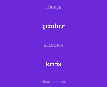 çember - kreis