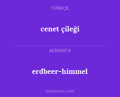 erdbeer-himmel - cenet çileği