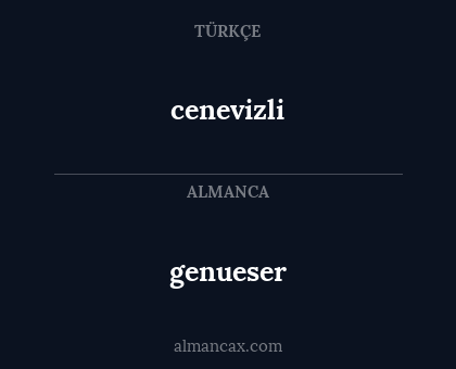 genueser - cenevizli