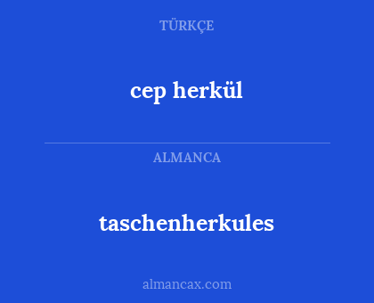 cep herkül - taschenherkules