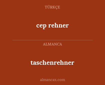 taschenrehner - cep rehner