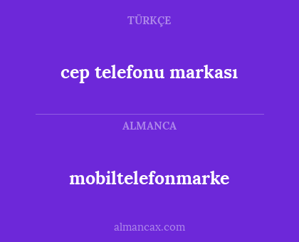 mobiltelefonmarke - cep telefonu markası