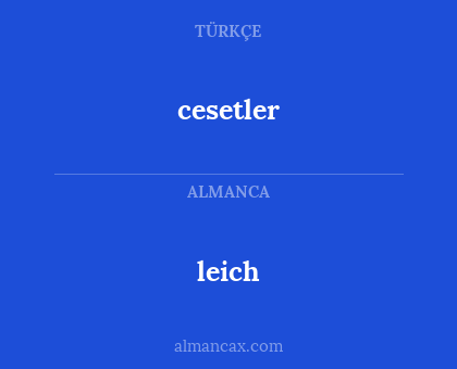 leich - cesetler