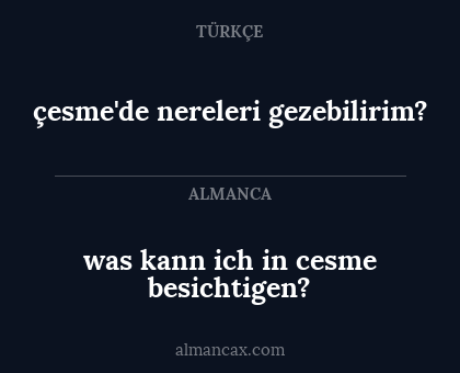 was kann ich in cesme besichtigen? - çesme'de nereleri gezebilirim?