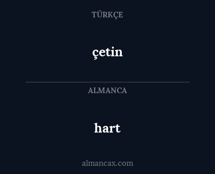 çetin - hart