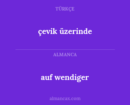 çevik üzerinde - auf wendiger